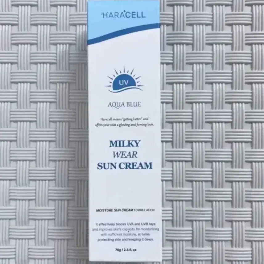 [BUNJANG] Haracell Aqua Blue Milky Wear Sun Cream 70g / 하라셀 아쿠아블루 밀키웨어 선크림
