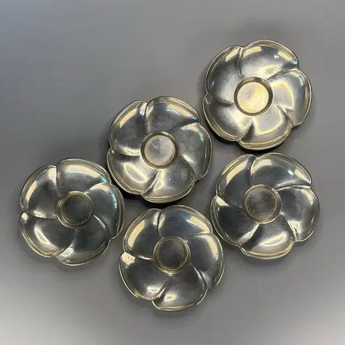 [SOLD OUT] 장원 주석 화형 잔탁 5매 차탁 차선 배탁 배점 잔받침 주석잔탁 주석차탁