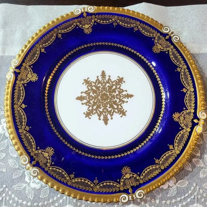 [BUNJANG] Aynsley Gold Gilded Bead Plate / 영국 앤슬리 골드도금  구슬 플레이트