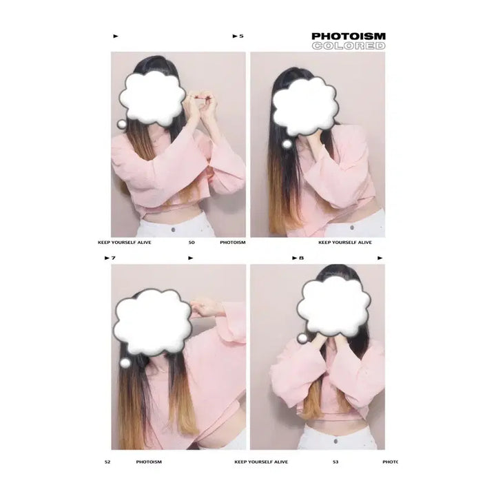 [BUNJANG] Pink Cropped Long Sleeve Knit and Camisole Set (One Size) / 핑크색 크롭 긴팔 니트+나시 세트(프리사이즈)