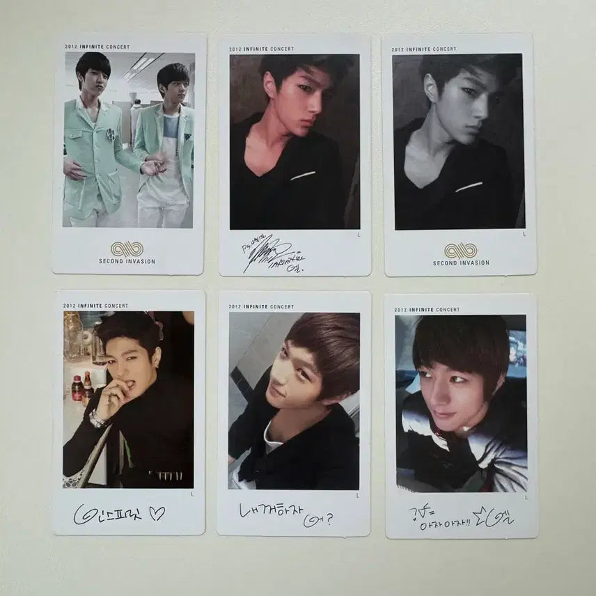 [BUNJANG] INFINITE L Kim Myungsoo 2012 Concert Goods Polaroids Bundle Set / 김명수 소년명수 포카 양도 인피니트 엘 2012 콘서트 굿즈 폴라