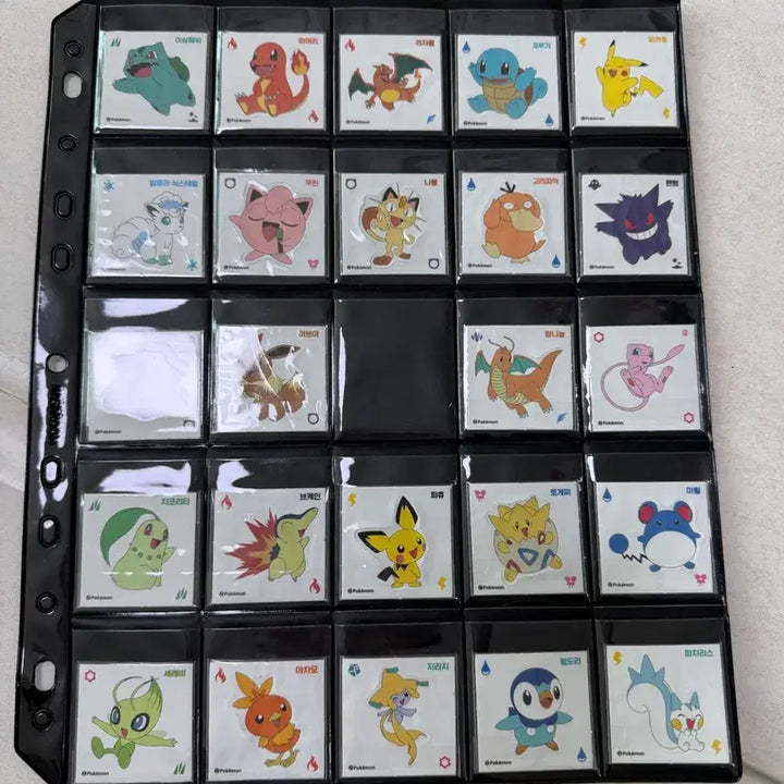 [BUNJANG] Pokemon Kombucha Jelly Removable Sticker Bundle (39 pcs) / 포켓몬 콤부차젤리 리무버블 스티커 일괄 팝니다(39장)