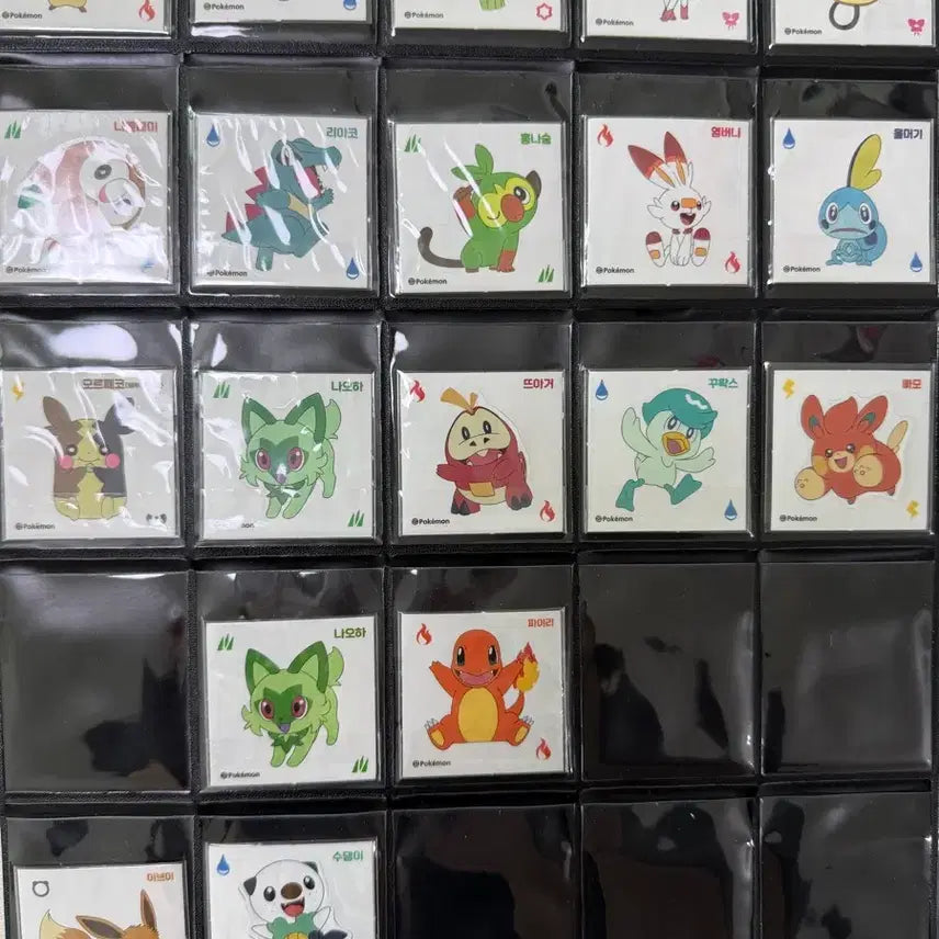 [BUNJANG] Pokemon Kombucha Jelly Removable Sticker Bundle (39 pcs) / 포켓몬 콤부차젤리 리무버블 스티커 일괄 팝니다(39장)