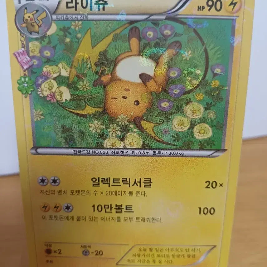 [BUNJANG] Pokemon Card Raichu / 포켓몬 카드 라이츄