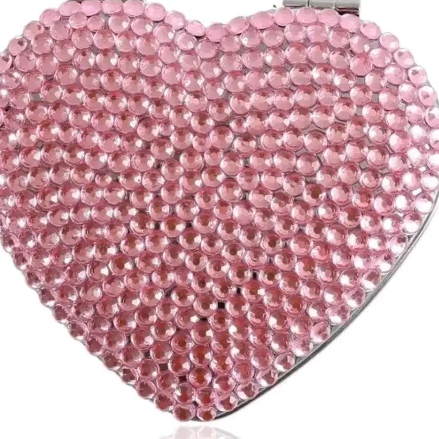 [BUNJANG] Paris Hilton Compact Mirror Pink Heart - Imported Limited Edition / 패리스 힐튼 콤팩트 미러 핑크 하트 수입 한정판