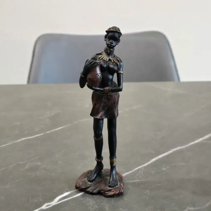 [BUNJANG] African Girl Sculpture Resin Statue / 아프리카 소녀 조각상