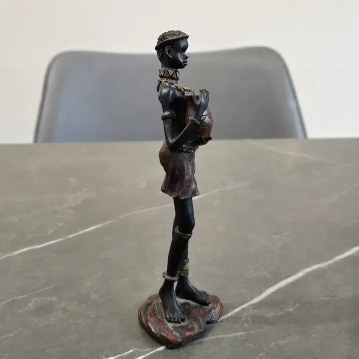 [BUNJANG] African Girl Sculpture Resin Statue / 아프리카 소녀 조각상