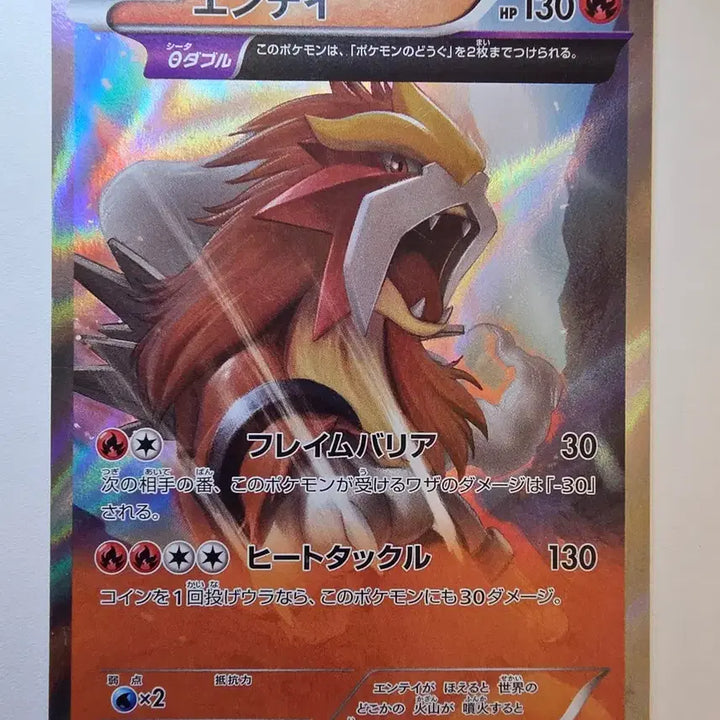 [BUNJANG] Vintage Japanese Pokemon Card Entei XY Holo / 빈티지)포켓몬카드 일판 2013 엔테이XY 홀로