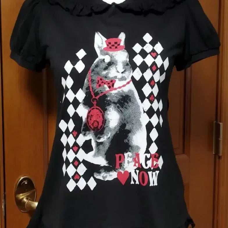 [BUNJANG] Black Peace Now Usagimi Hoodie / 블랙피스나우 BPN 우사미미 후드티 고스로리 고스펑크 고딕