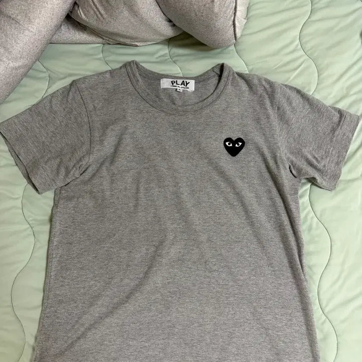 [BUNJANG] Comme des Garçons Short Sleeve T-Shirt Grey L / 꼼데가르송 반팔 그레이 L