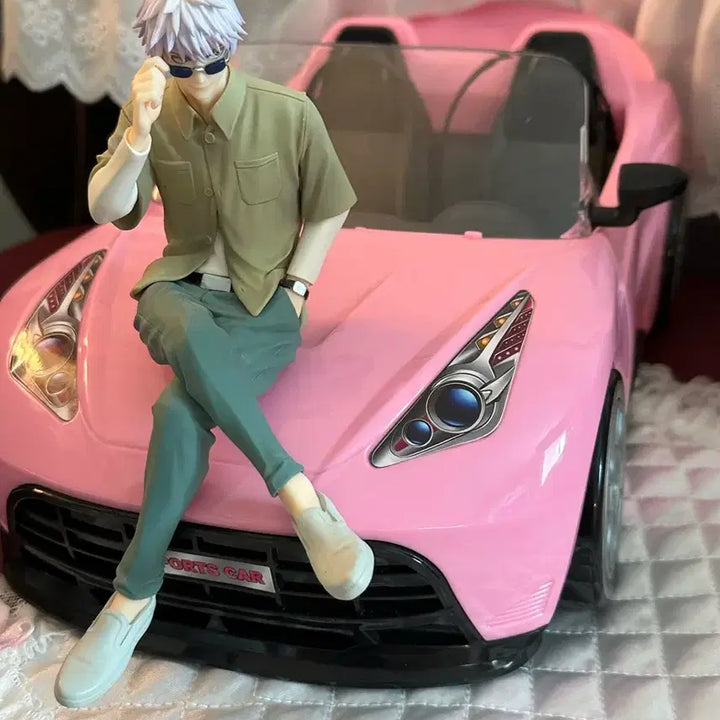 [BUNJANG] 1/6 Scale Pink Car Prop for Dolls / 1/6 핑크 자동차 소품 판매
