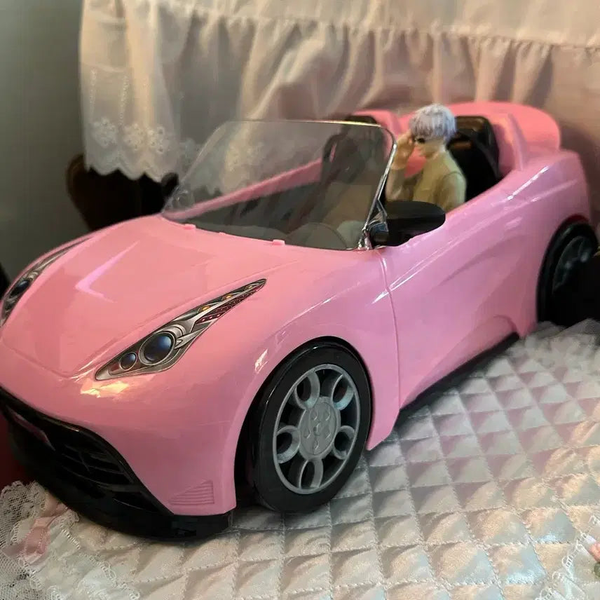 [BUNJANG] 1/6 Scale Pink Car Prop for Dolls / 1/6 핑크 자동차 소품 판매