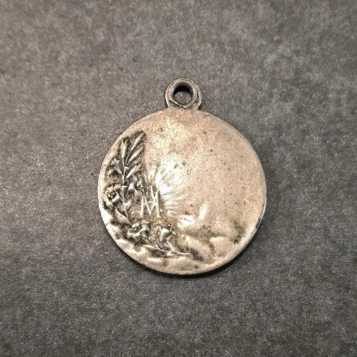 [BUNJANG] French Notre-Dame des Flots Pendant - Vintage Catholic Religious Medal / 프랑스 성모마리아 Notre-Dame des Flots 팬던트