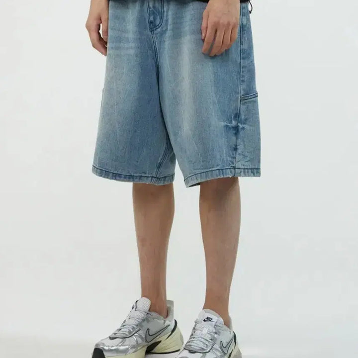 [BUNJANG] Il Corso Washed Bermuda Denim Shorts Blue Size S / 일꼬르소 워시드 버뮤다 데님 반바지 블루 S사이즈