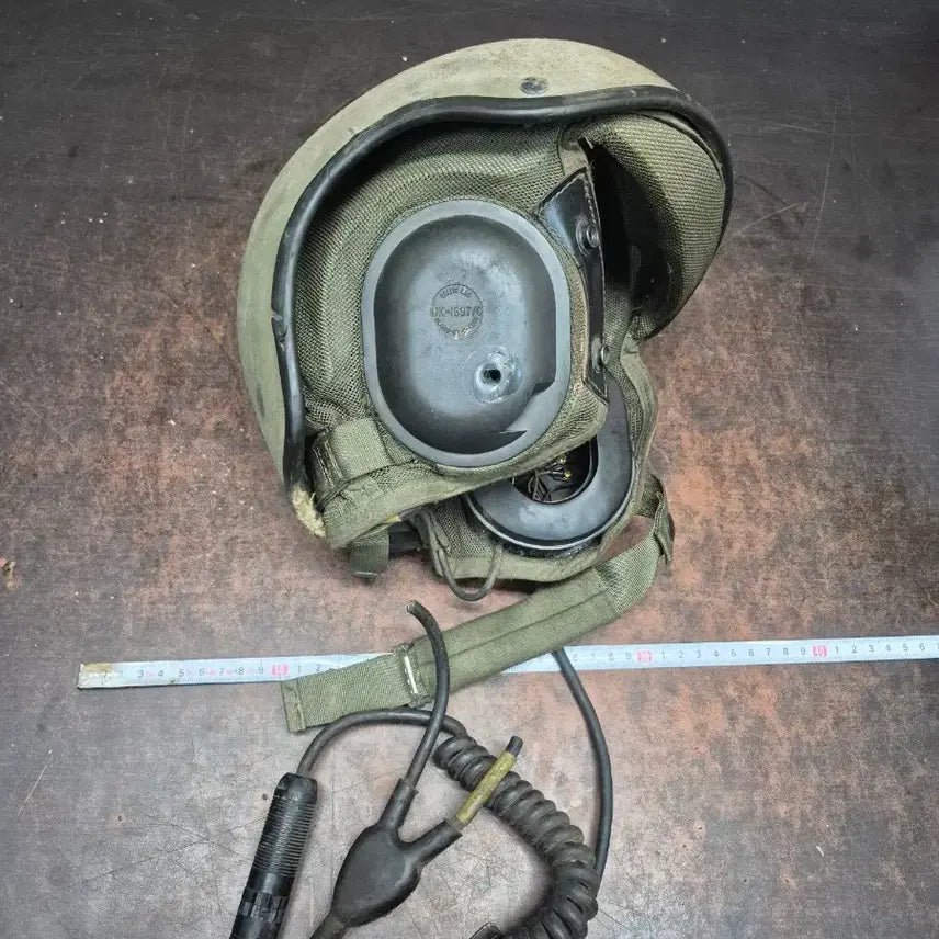 [BUNJANG] 1970s GENTEX CORP DH-32A Military Helmet Communication Headset / 1970년대 군용 헬멧 통신 헤드셋 모델 DH 32A