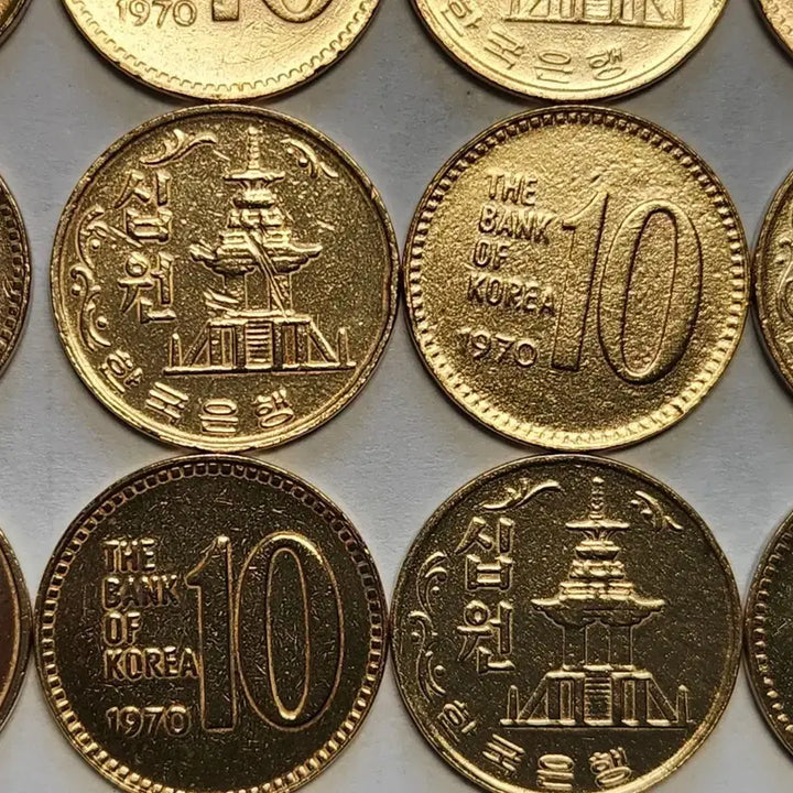 [BUNJANG] 1970 10 Won Copper Coin Set (30 pcs) / 귀한 적동 1970년 10원 30점