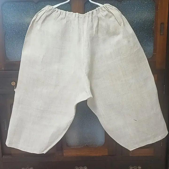 [BUNJANG] Antique Joseon Dynasty Hemp Pants (Gojengi) / 근대사 수집품 민속품  한복 바지 삼베  고쟁이 모시