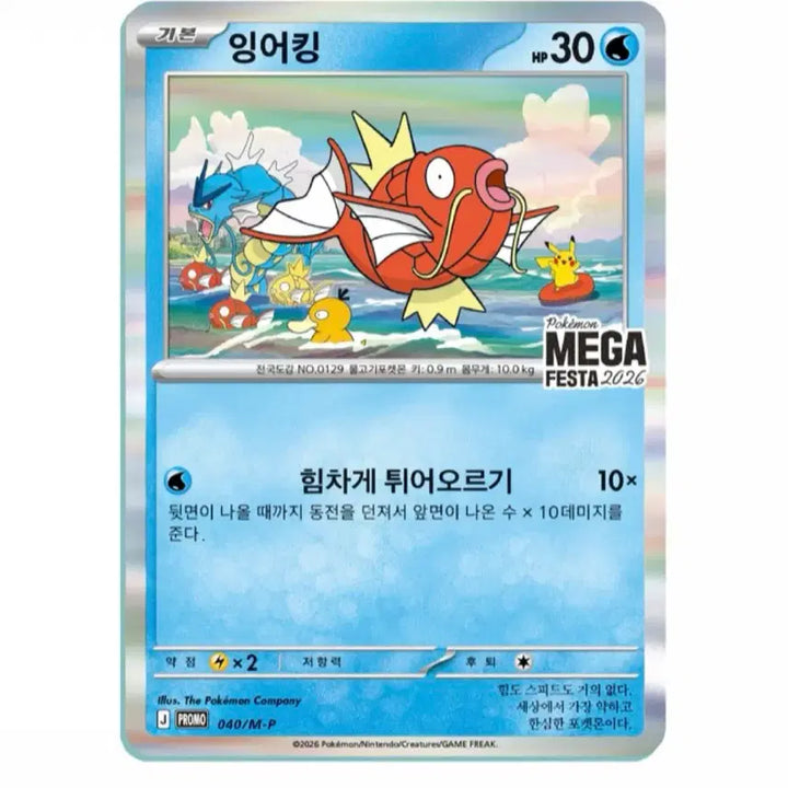 [BUNJANG] Magikarp Promo Card / 잉어킹 프로모 카드