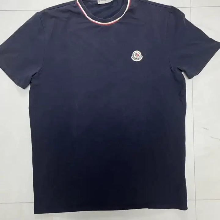 [BUNJANG] Moncler Short Sleeve T-Shirt Navy M / 몽클레어 반팔티 네이비