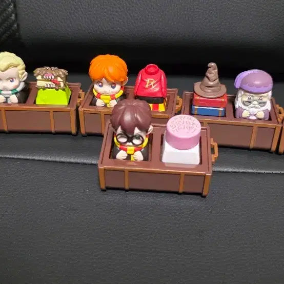 [BUNJANG] Harry Potter Keychain Keycaps Bundle Set / 해리포터 키캡 해리,말포이,론 등등 7개 일괄 랜덤 가챠