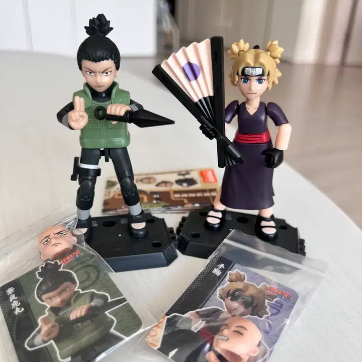 [BUNJANG] Naruto Shikamaru &amp; Temari Figure Bundle Set / 나루토 시카마루 테마리 블로키 피규어 세트 일괄 판매