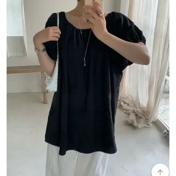 [SOLD OUT] 리코이 위드윤 블라우스 블랙