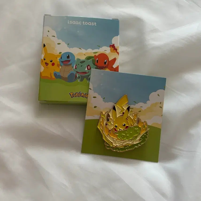 [BUNJANG] Isaac Toast Pikachu Pokemon Badge / 이삭토스트 포켓몬 뱃지 피카츄