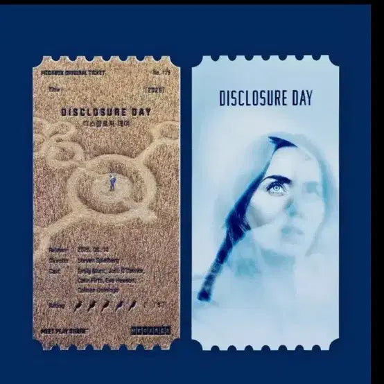 [BUNJANG] Disclosure Day Megabox Original Ticket &amp; Dolby Poster Set / 디스클로저데이 메가박스 오리지널 티켓 +돌비포스터 2개일괄