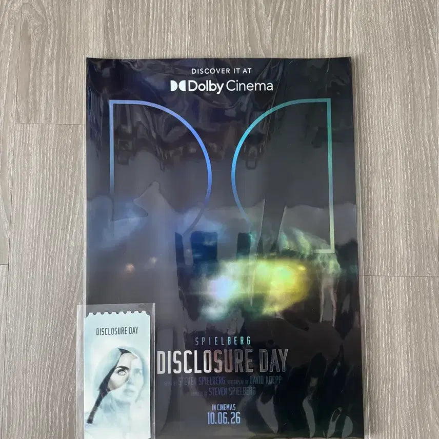 [BUNJANG] Disclosure Day Megabox Original Ticket &amp; Dolby Poster Set / 디스클로저데이 메가박스 오리지널 티켓 +돌비포스터 2개일괄