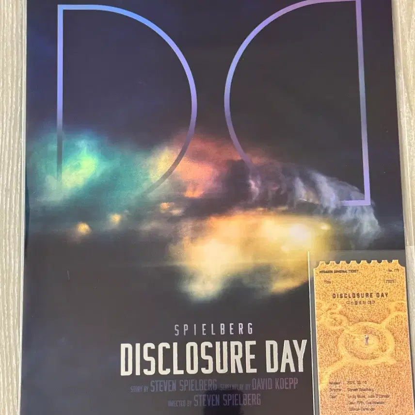 [BUNJANG] Disclosure Day Megabox Original Ticket &amp; Dolby Poster Set / 디스클로저데이 메가박스 오리지널 티켓 및 돌비포스터