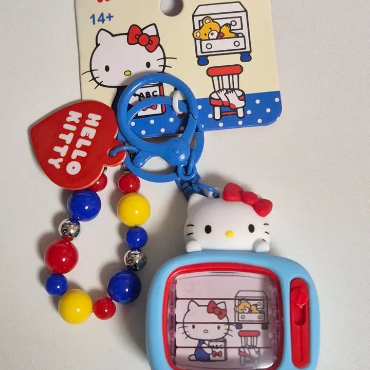 [BUNJANG] Hello Kitty TV Shape Keychain / (새상품) 헬로키티 TV 모양 키체인