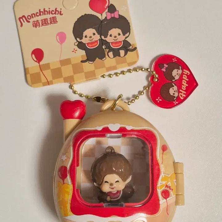 [BUNJANG] Picnic Monchhichi Tamagotchi Keyring / (새상품) 픽크닉 몬치치 다마고치 키링