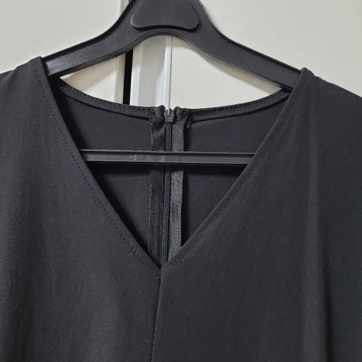[BUNJANG] Black Puff Short Sleeve Long Dress / 블랙 퍼프 반팔 소매 원피스