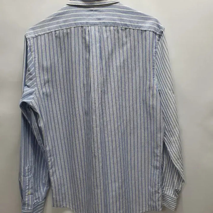 [BUNJANG] Polo Ralph Lauren Oxford Stripe Long Sleeve Shirt / 폴로 랄프로렌 셔츠 옥스포드 펀믹스 스트라이프 긴팔 남방 qr탭 s