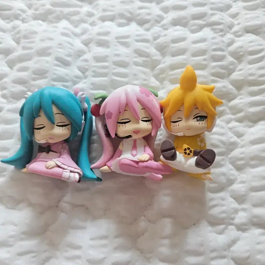 [BUNJANG] Sakura Miku, Miku, Len MachiBoke Bundle Set Figures / 사쿠라미쿠, 미쿠, 렌 마치보케 피규어 일괄 판매