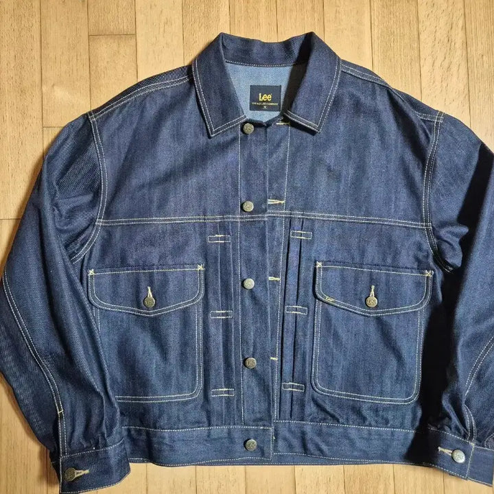 [BUNJANG] Lee Cordura Denim Trucker Jacket Indigo / 리 코듀라 데님 자켓 인디고