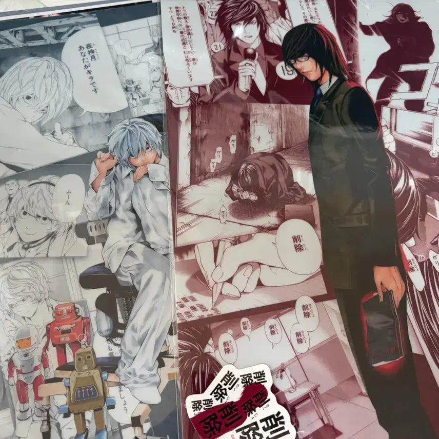 [BUNJANG] Death Note DMM Kuji D Prize Clear File Set Nia &amp; Teru / [데스노트] DMM 쿠지 D상 클리어파일 니아,테루 일괄 2종 판매