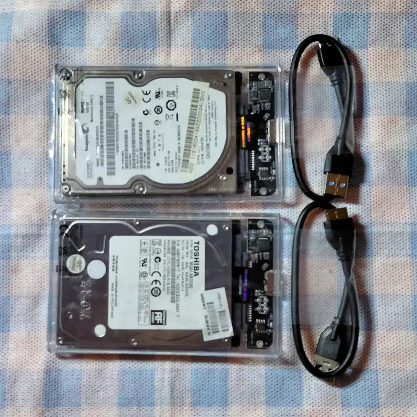 [BUNJANG] 2x 500GB HDD External Hard Drives Bundle / 2개 외장하드 500GB + 500GB USB3.0 2개,일괄