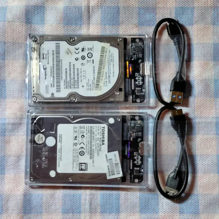 [BUNJANG] 2x 500GB HDD External Hard Drives Bundle / 2개 외장하드 500GB + 500GB USB3.0 2개,일괄