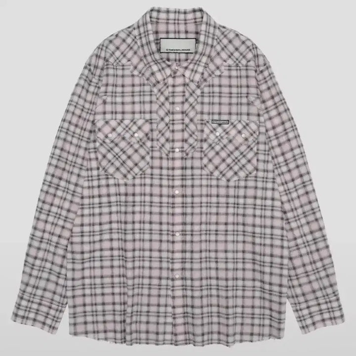 [BUNJANG] The Vinyl House Western Check Shirt / 더바이닐하우스 WESTERN CHECK SHIRTS (웨스턴 체크 셔츠)