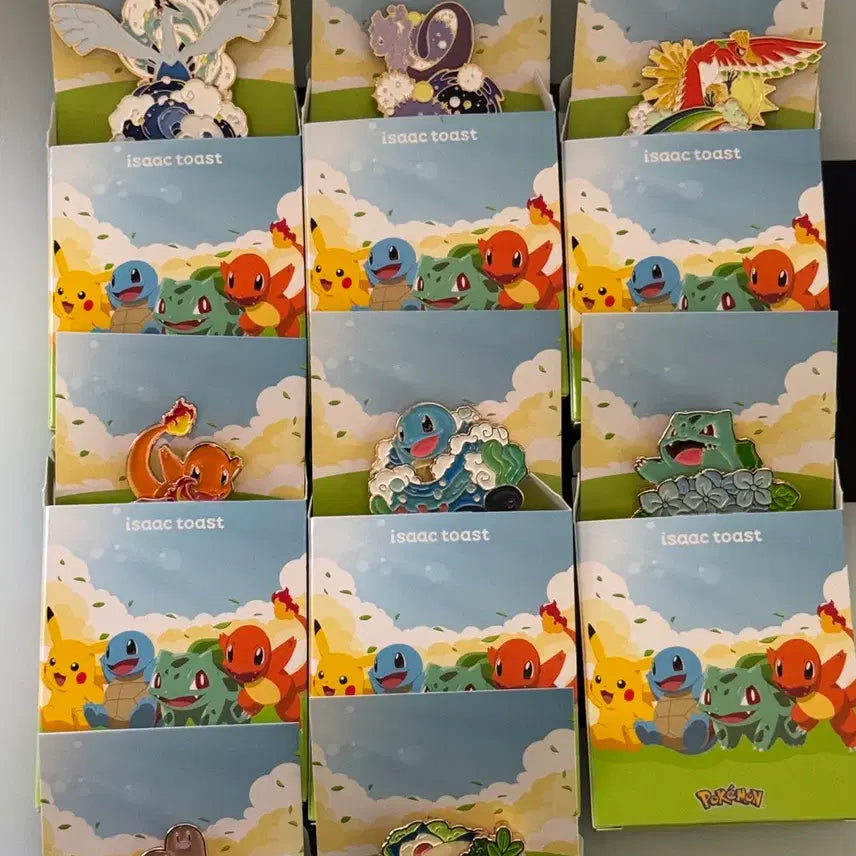 [BUNJANG] Isaac Toast Pokemon Badge Set / 이삭토스트 포켓몬 뱃지 8종 일괄 판매