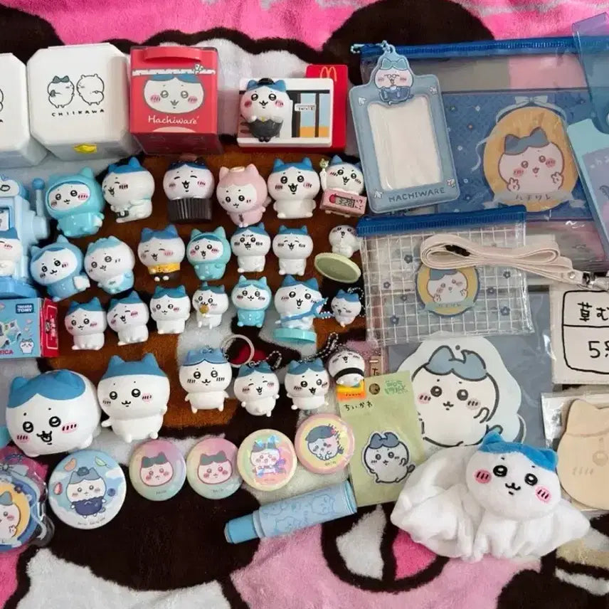 [BUNJANG] Machire &amp; Hachiware Ichigo &amp; Friends Figure &amp; Plush Bundle / 먼작귀 하치와레 피규어 및 인형 일괄 판매