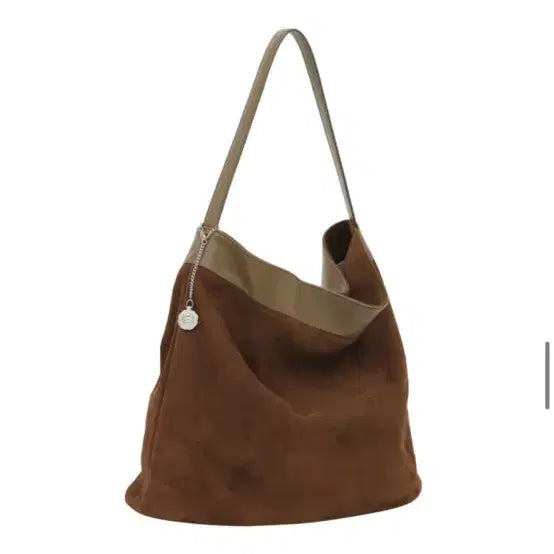 [BUNJANG] Minuit Mint Tobo L Woody Brown Suede Shoulder Bag / 미닛뮤트 토보 L 우디 브라운 스웨이드 숄더백