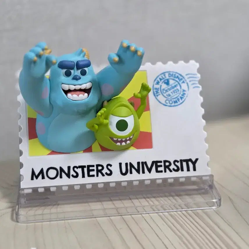 [BUNJANG] Disney 100th Anniversary Monsters University Mike &amp; Sulley Retro Stamp Magnet Mini Soda / 디즈니 100주년 몬스터대학교 마이크설리반 레트로 우표 마그넷 미니소