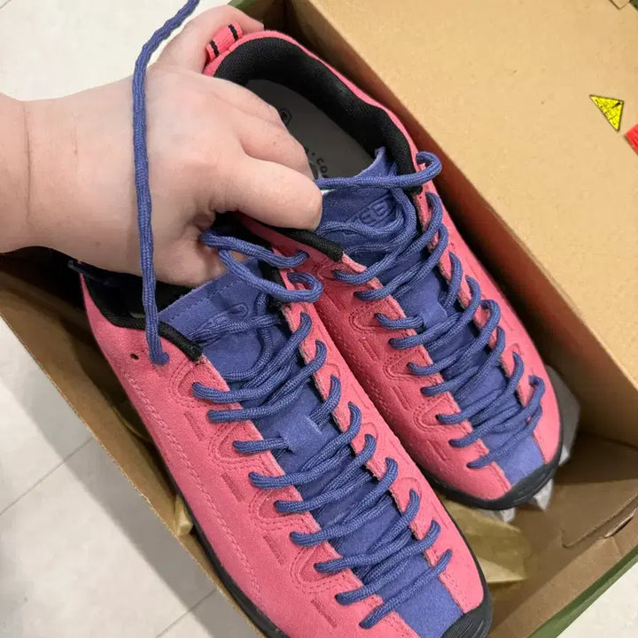 [BUNJANG] Kin Jasper Sneakers Pink/Blue Size 230 / 킨 재스퍼 핑크 / 블루 230