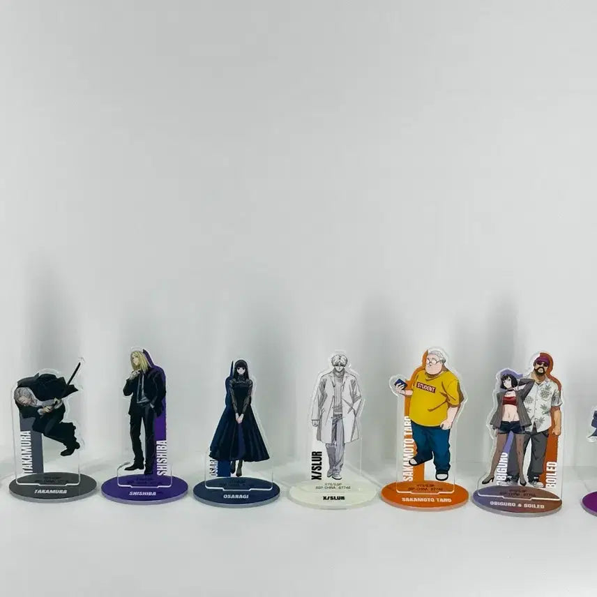 [BUNJANG] Sakamoto Days Acrylic Standee Bundle (Taro, Shishiba, Osaragi, Slur) / 사카모토 데이즈 아크릴 일괄 (타로 시시바 오사라기 슬러)