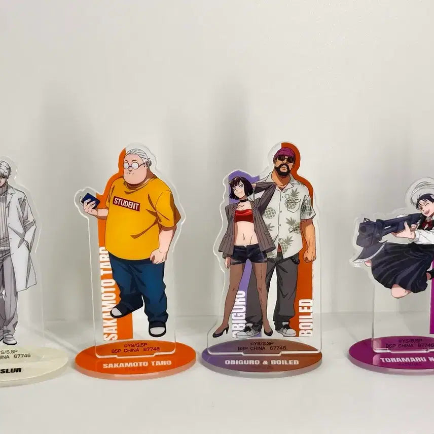 [BUNJANG] Sakamoto Days Acrylic Standee Bundle (Taro, Shishiba, Osaragi, Slur) / 사카모토 데이즈 아크릴 일괄 (타로 시시바 오사라기 슬러)