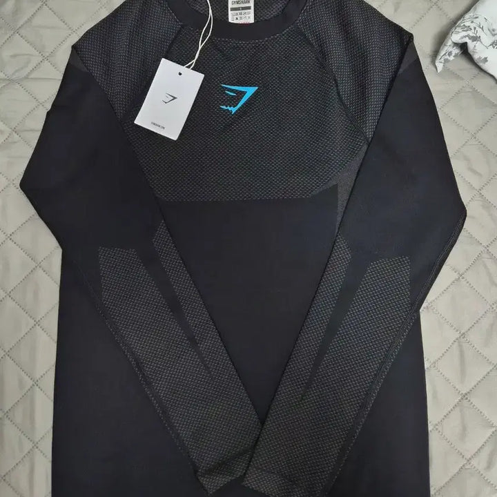 [BUNJANG] Gymshark Onyx V5 Long Sleeve Black Onyx Gray Size S / 짐샤크 오닉스 V5  롱슬리브 S사이즈 블랙 오닉스 그레이