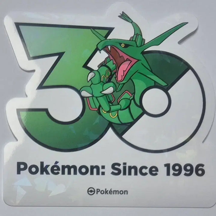 [BUNJANG] Pokemon 30th Anniversary Rayquaza Logo Sticker / 포켓몬 30주년 로고 스티커 레쿠쟈