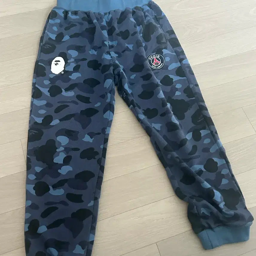 [BUNJANG] BAPE PSG Camo Jogger Pants Navy / 베이프 PSG 카모 조거 팬츠 네이비